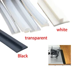 Tira de sellado de silicona en forma de T, burlete de goma tipo T, cubierta de zanja decorativa, tira de hendidura de cocina, impermeable, resistente al calor
