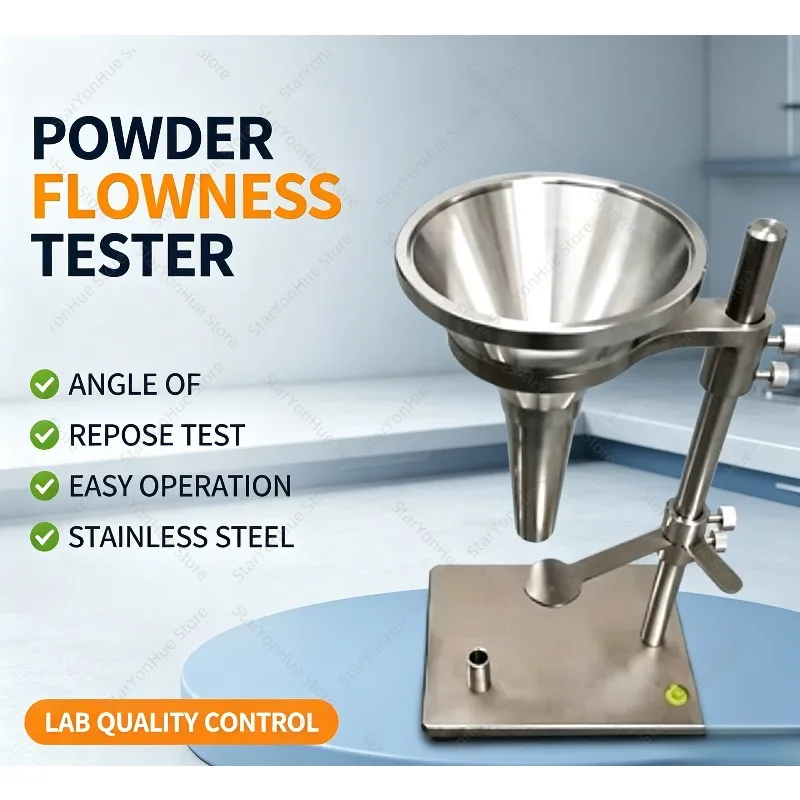 For Lab Powder Test, Angle of Repose Tester, Flowability Meter for Alumina BN Graphite Aluminum Fluoride Powder