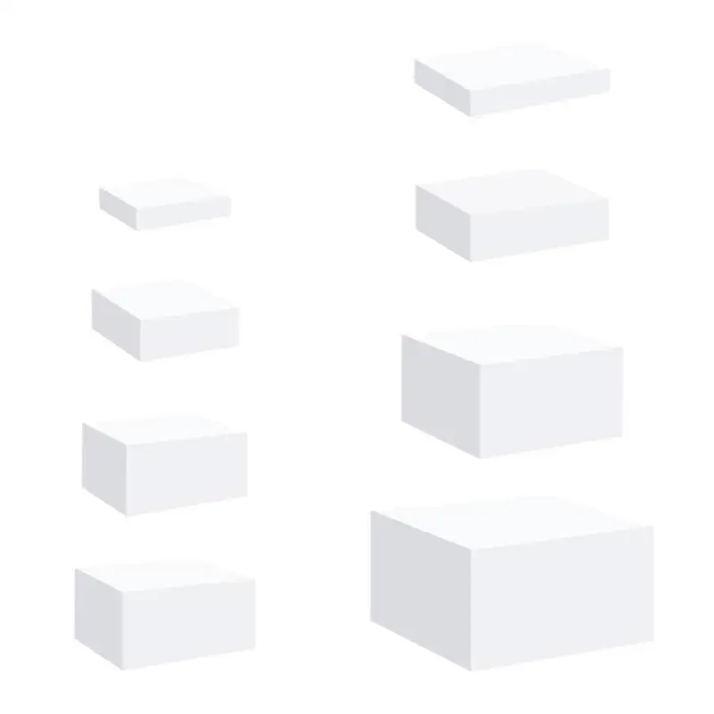 8 Stuks Acryl Display Riser Box Met Holle Bodems Nesting Riser Stands Voor Action Figures Cake Cosmetica Dessert Sieraden - afbeelding 2