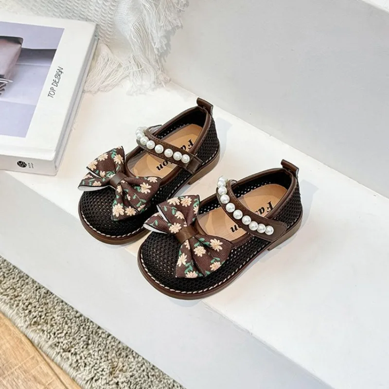 Chaussures en Maille Respirante pour Bébé Fille, Semelle Souple, Légères, Anti-Alde, Princesse, Nouvelle Collection Printemps 2024