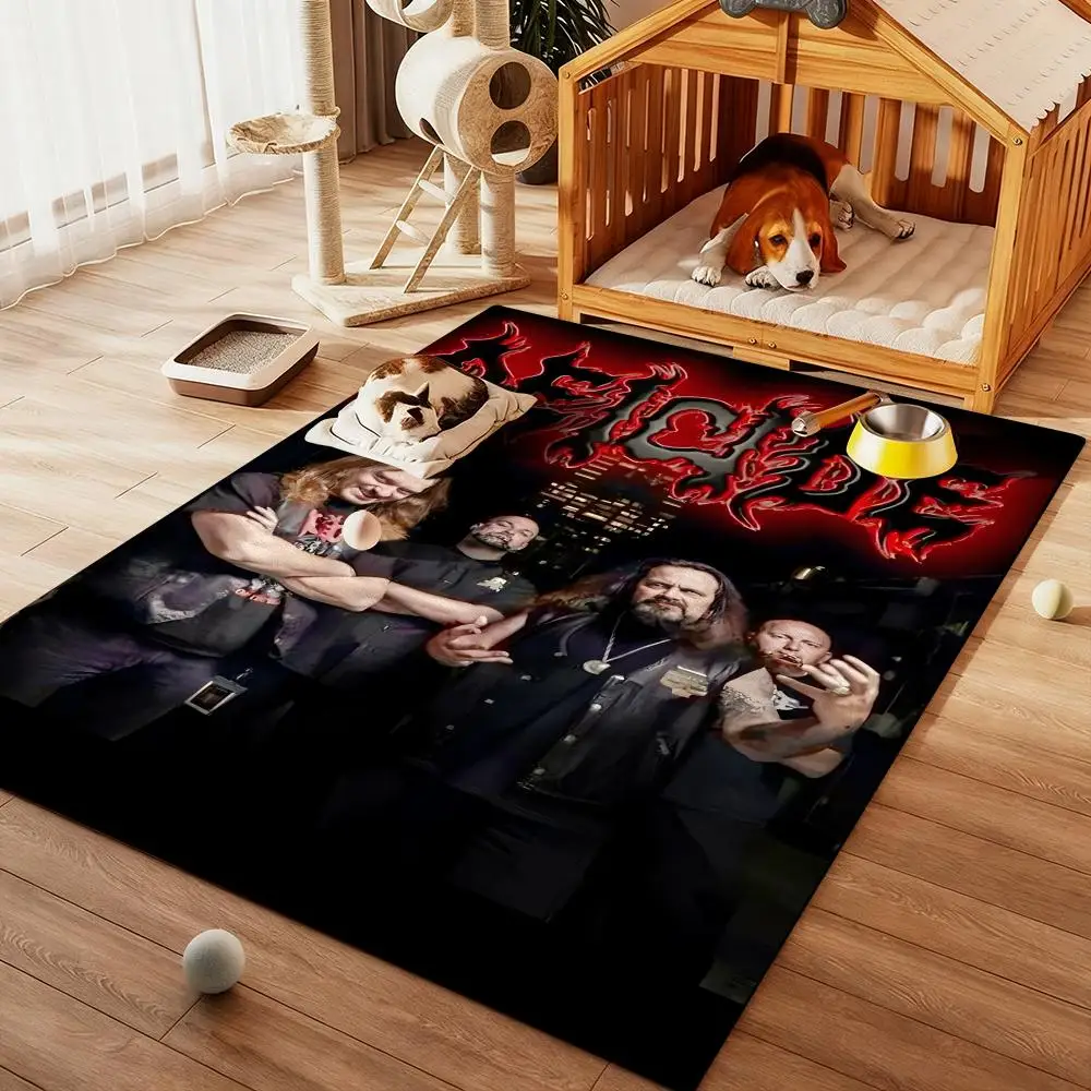 

cool Rock Band-D-deaths band Floor Mat Diatom Bath Mat Absorbent Quick Dry Non-Slip TPR Backing Soft Plush Draining Rugs