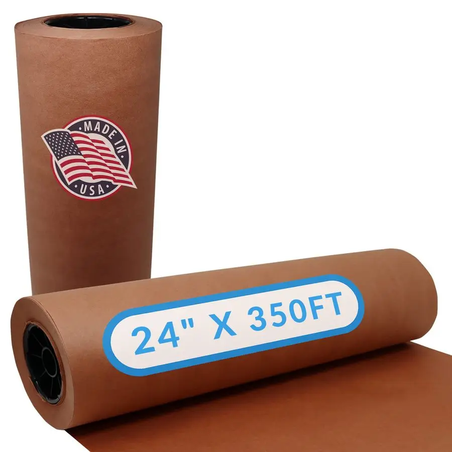 

in USA Bulk Value 24 in x 350 ft 4200 in Pink Butcher Paper Roll Food Grade Peach Kraft Paper for BBQ Butcher Wrap for Smoking M