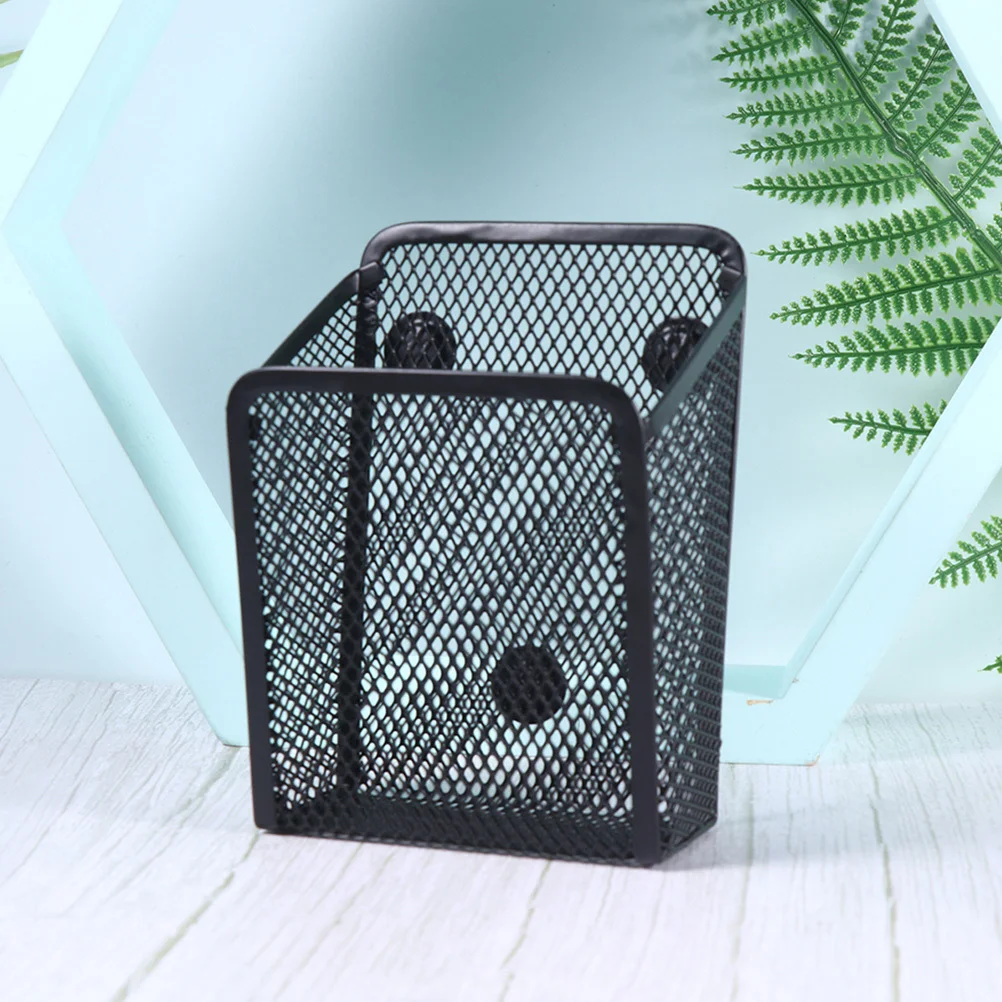 

Decorative Pen Holder Black Magnetic Desktop Organizer Save Space Keep Items Tidy Suitable for Classroom Study Bedroom Office