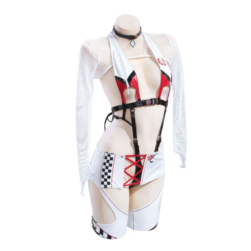 Anime Azur Lane Owari Cosplay Costume Owari Motorcycle Suit Owari Racing Suit Dishwasher Design Anime Cosplay Halloween Costumes