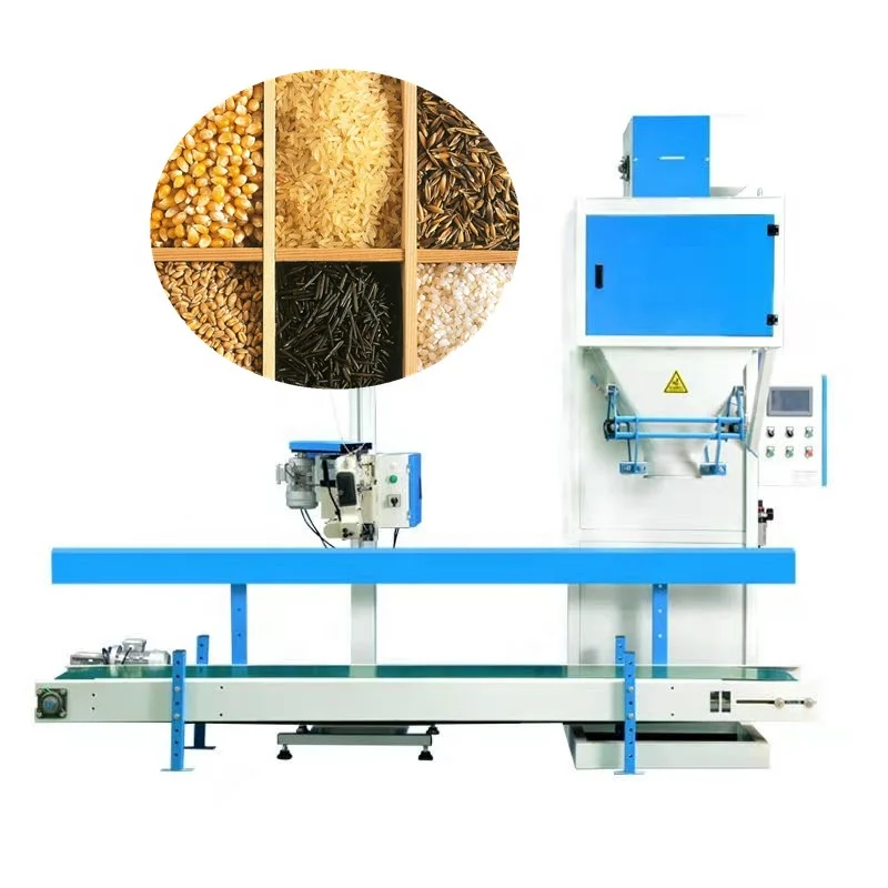 مصنع رائجة البيع شبه التلقائي 25 كجم 50 كجم آلة تعبئة أكياس الأسمدة بيليه