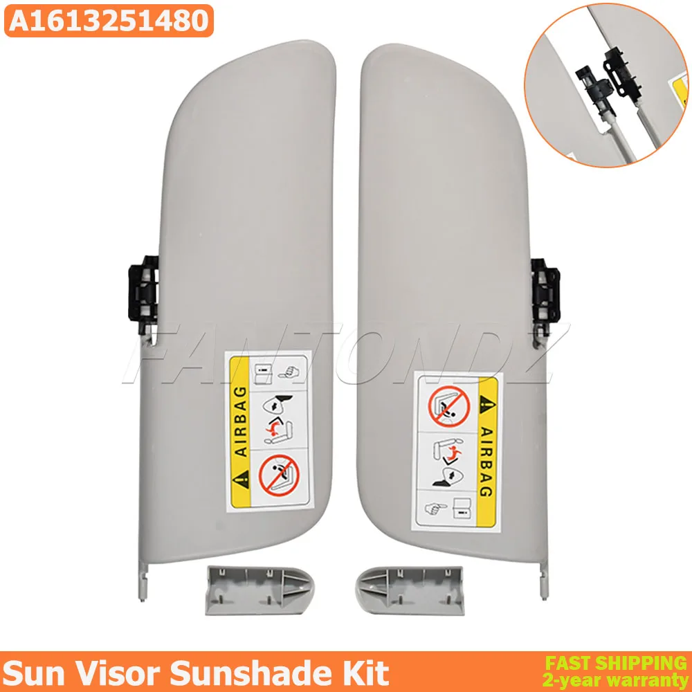 

1Pair Sun Visor Kit For Citroen C3 II Zenith 2009-2016 1613251480 A1613251480 Sun Visor Sunshade Kit L+R