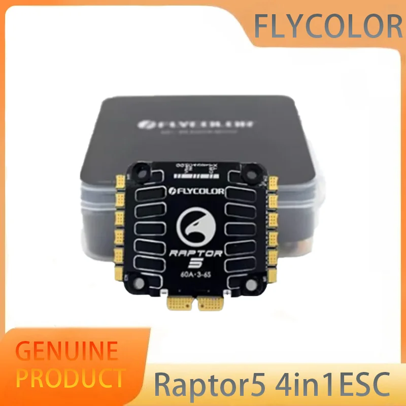 

FLYCOLOR Raptor5 4in1 ESC 60A 45A G701 V5 PWM 128K 3-6S 30X30mm for FPV Drone Freestyle Flight Controller Stack DIY Parts