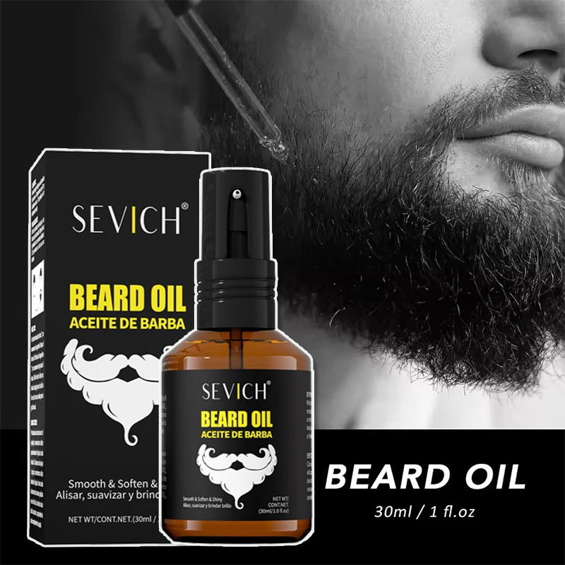 30ml Beard Growth Oil Serum Men Beard Nourishing Oil Beard Grooming Soften Strengthen Styling Beard Oil Nourish Beard Care Oil