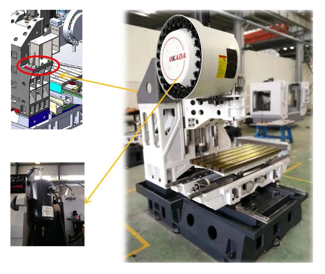 Szybki 5-osiowy pionowy środek Hine Cnc Milg VMC1000P