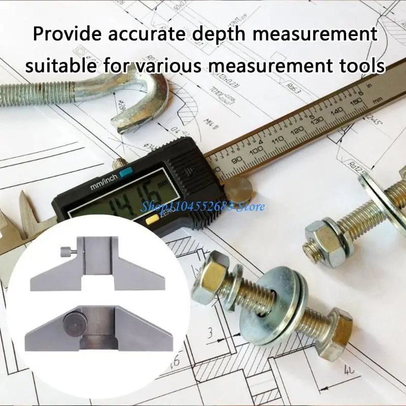 

Y6GD Multifunctional Depth Gauge Caliper for Mechanical Engineers and Woodworkers Offering Comfort and Precise in Measurement