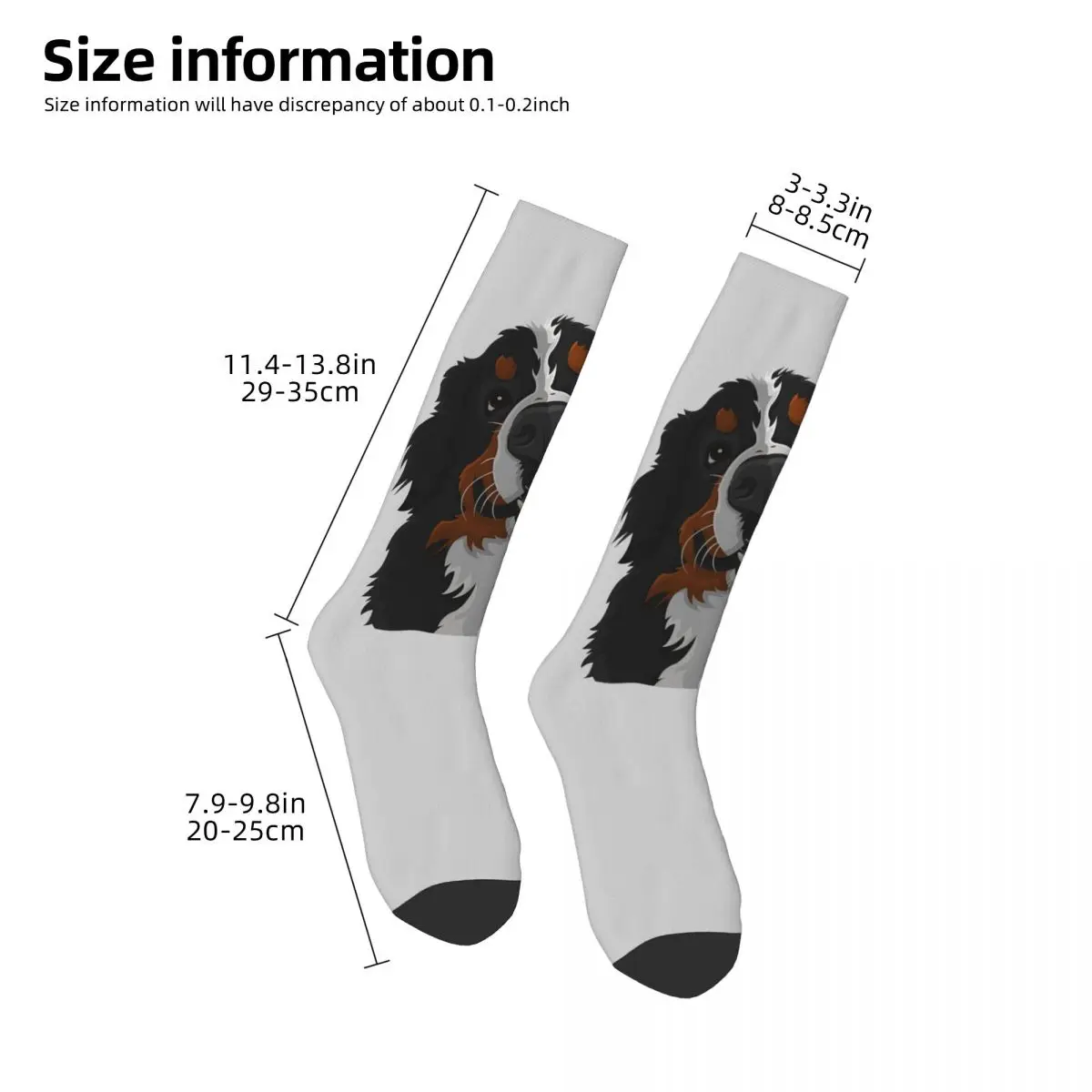 Bernese Mountain Dog Socks Harajuku High Quality Stockings All Season Long Socks Accessories for Man's Woman's Gifts