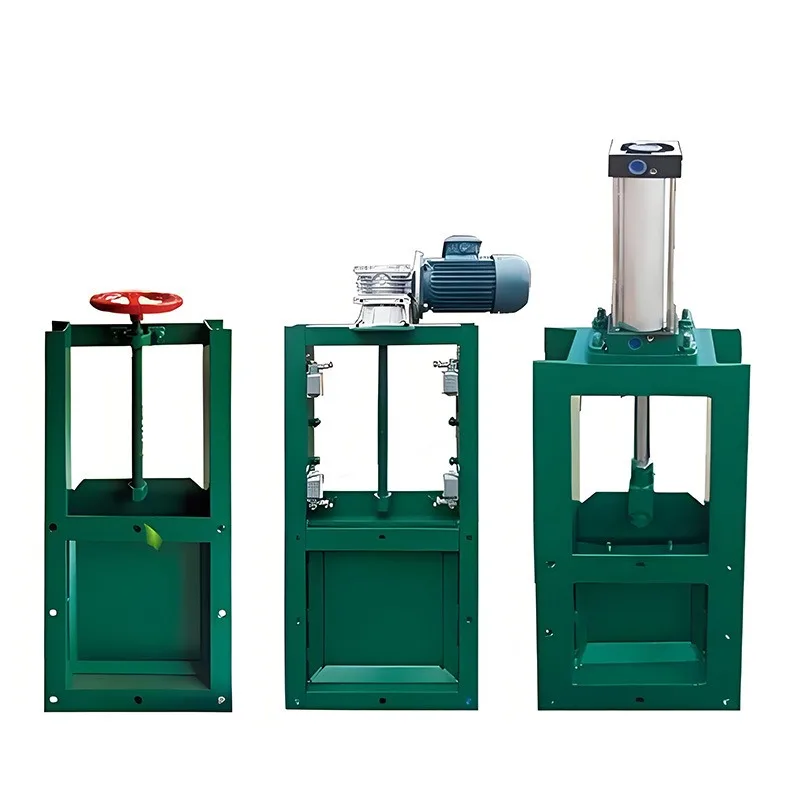 Carbon steel stainless steel pneumatic gate valve, square mouth round mouth gate