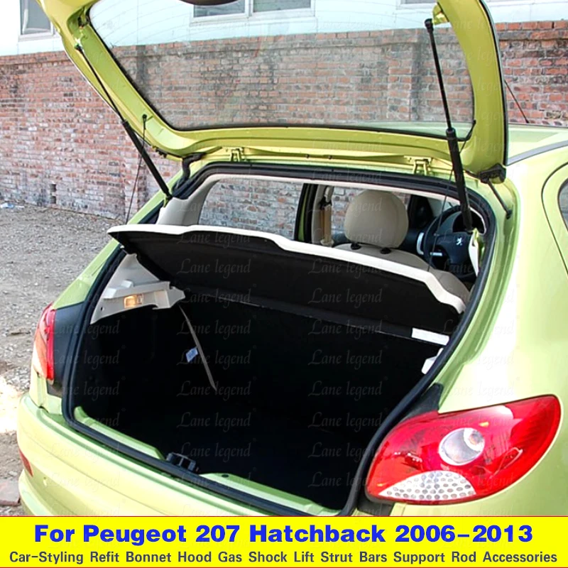 For Peugeot 207 Hatchback WA WC 2006 2007 2008 2009 2010 2011 2012 2013 Rear Tailgate Boot Gas Struts Support Hydraulic Rod