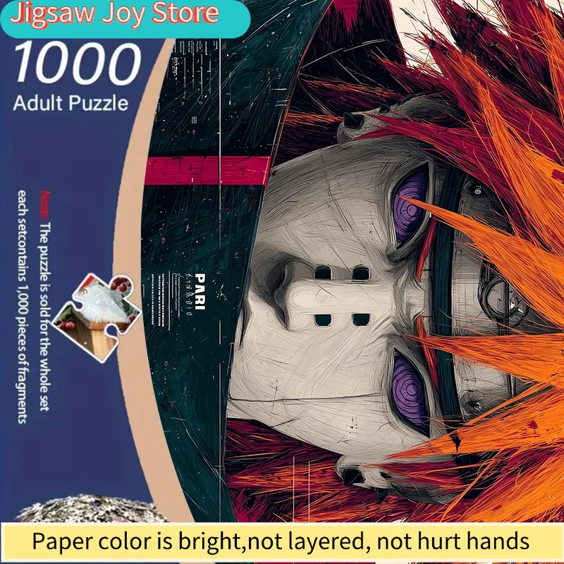 

Аниме-пазл с персонажами, толстый и прочный пазл из белого картона с ярким дизайном персонажей манги, портативный, многоразовый.