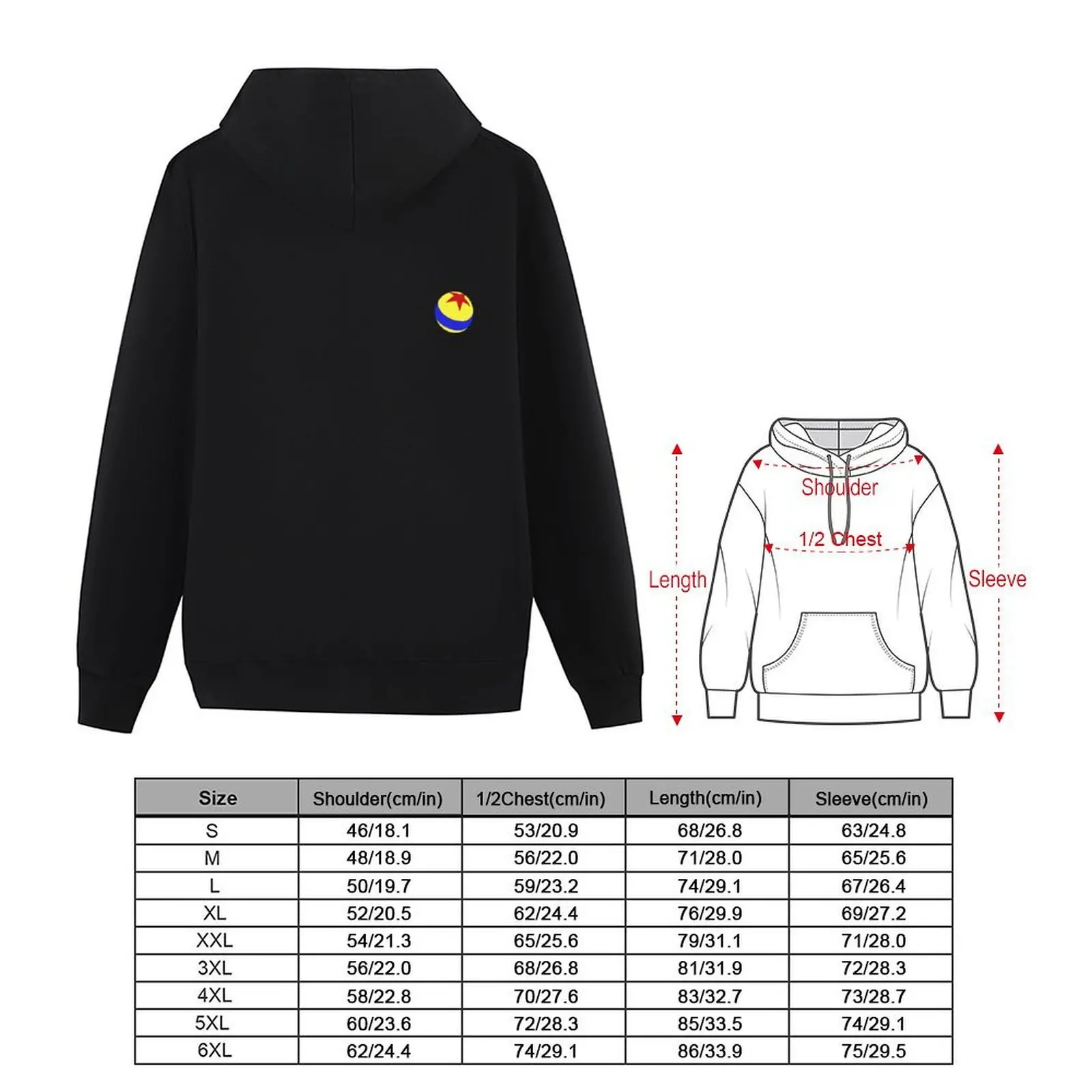 Pixar Ball Hoodie men's clothing men's coat japanese style autumn jacket men hoodie streetwear