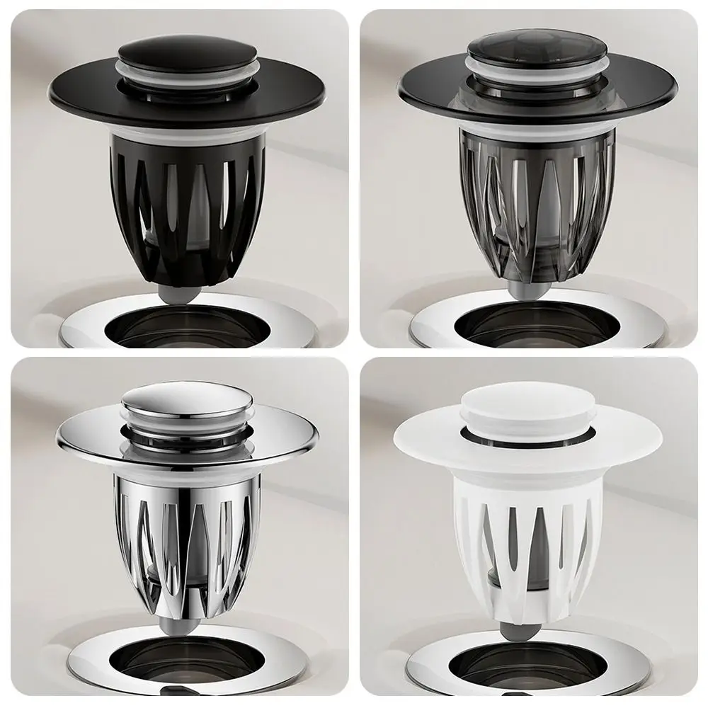 Copper Core Floor Drain Filter Mesh Anti-clog Sealing Cover Washbasin Bounce Core Hair Trap Multifunctional Sink Strainer Plugs