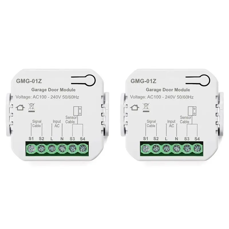 

【RECOMENDAR】2X Tuya Zigbee Smart Garage Door Controller Universal Garage Door Remote Control App Voice Timing Control For Alexa
