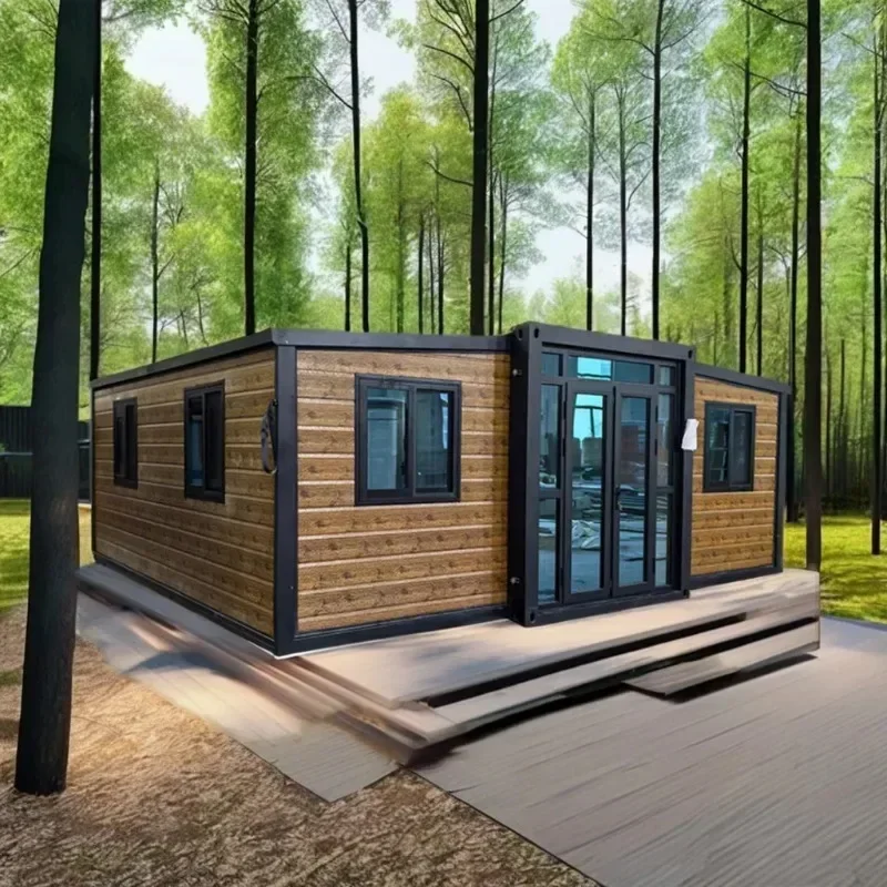 Mobile Living Container House 2 Bedrooms Luxury 40ft 20ft Movable Foldable Expandable Prefab Tiny Home Sheds Storage Garden Room