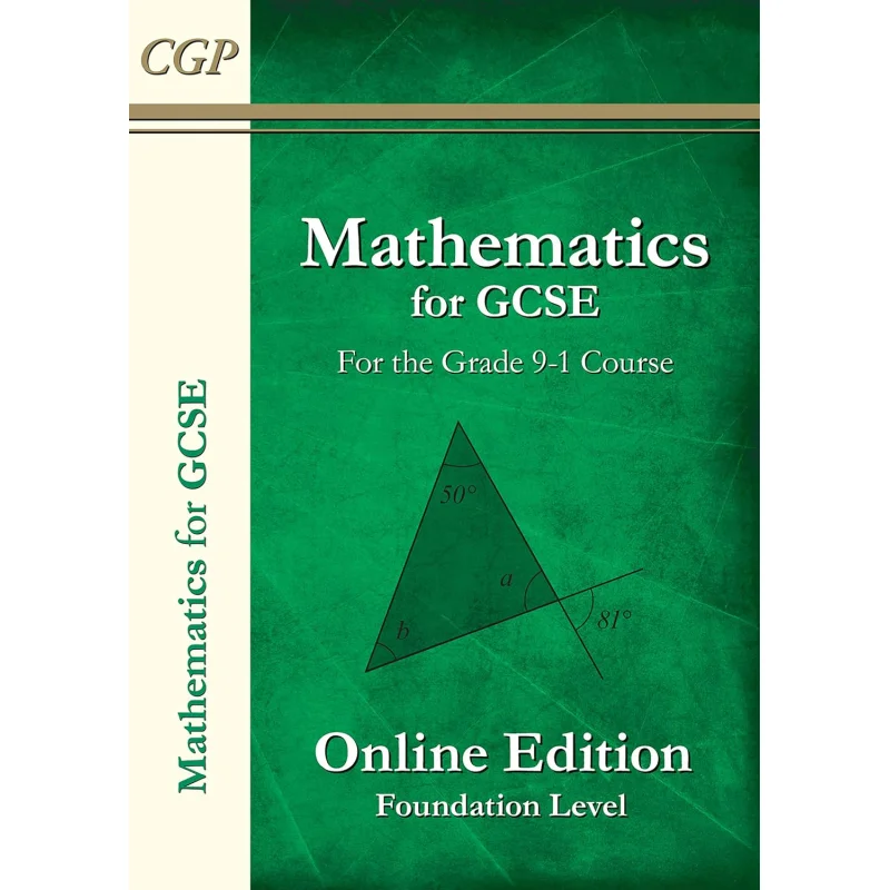Maths For GCSE Textbook Online Edition With Answers  Foundation For The Grade 91 Course CGP Books 9781782944577