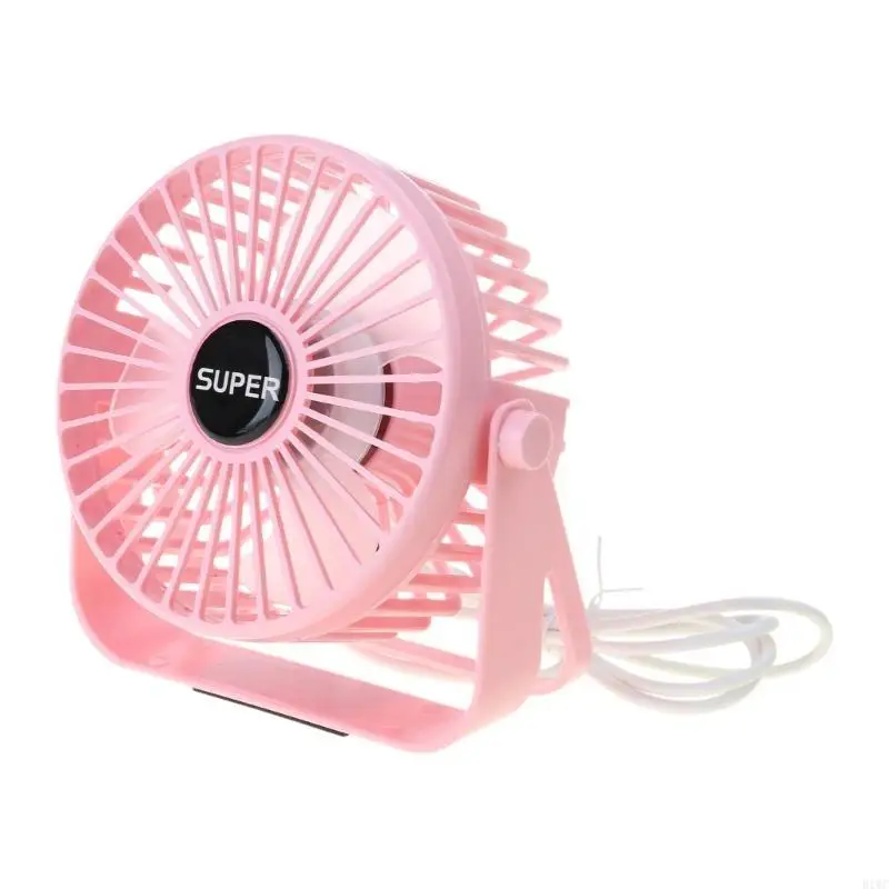 USB Desk Fan Hangings Fan 3 Speed Option Removable Protective Cover for Anywhere