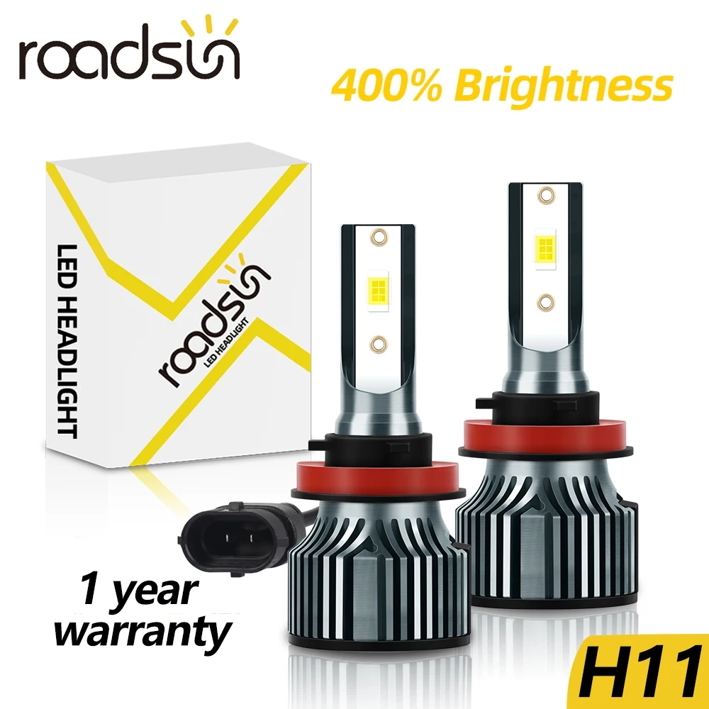 

2pcs H11 H9 H8 Led Car Headlight Bulb 18000LM 180W 6500K CSP Chips Auto Lamp Fog Lights 400% Super Bright