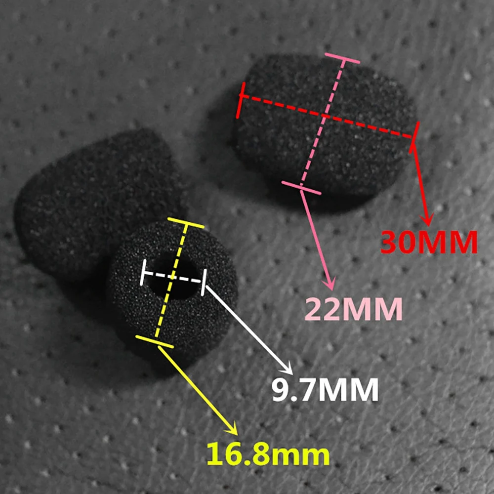 واقي أمامي صغير من الفوم لحماية اللافالير والميكروفون ، وإسفنجة سماعة الرأس والميكروفون ، 24 عبوة