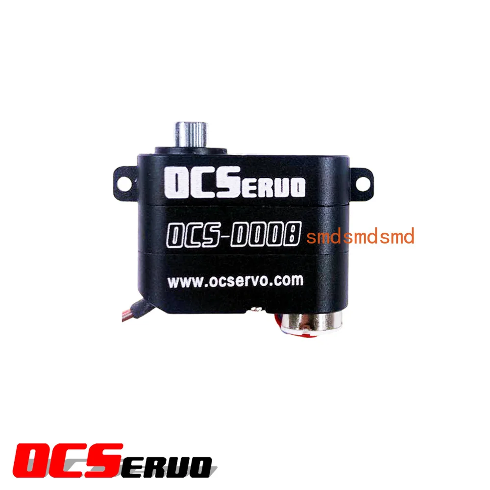 OCS-D008 7.4V 3.2kg.cm 7.7g 0.07S/60° Coreless Motor Micro Servo Metal Gear All CNC Case For RC Model