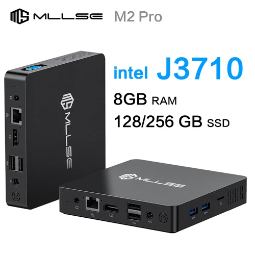 MLLSE M2 Pro Mini PC Potente 8 GB de RAM, 128/256 GB SSD, Intel J3710, Windows 10Pro - Compacto y Ideal para Hogar, Negocios y Juegos