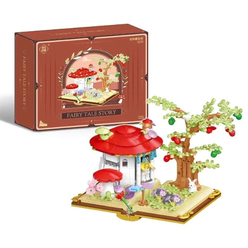 Mini Particle Assembly Building Blocks, Fairy Tale, Story Book Series, brinquedo DIY, ornamento montado, meninos, meninas, crianças, presente de aniversário