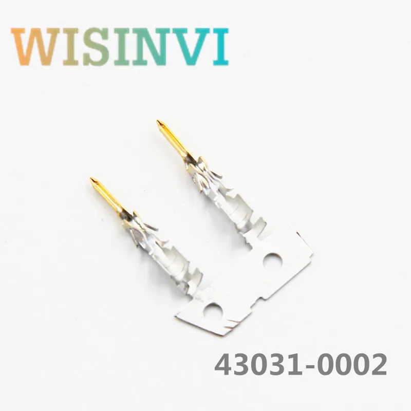 100pcs/lot  43031-0002  430310002 Gold Plated terminal  20-24AWG  Connector