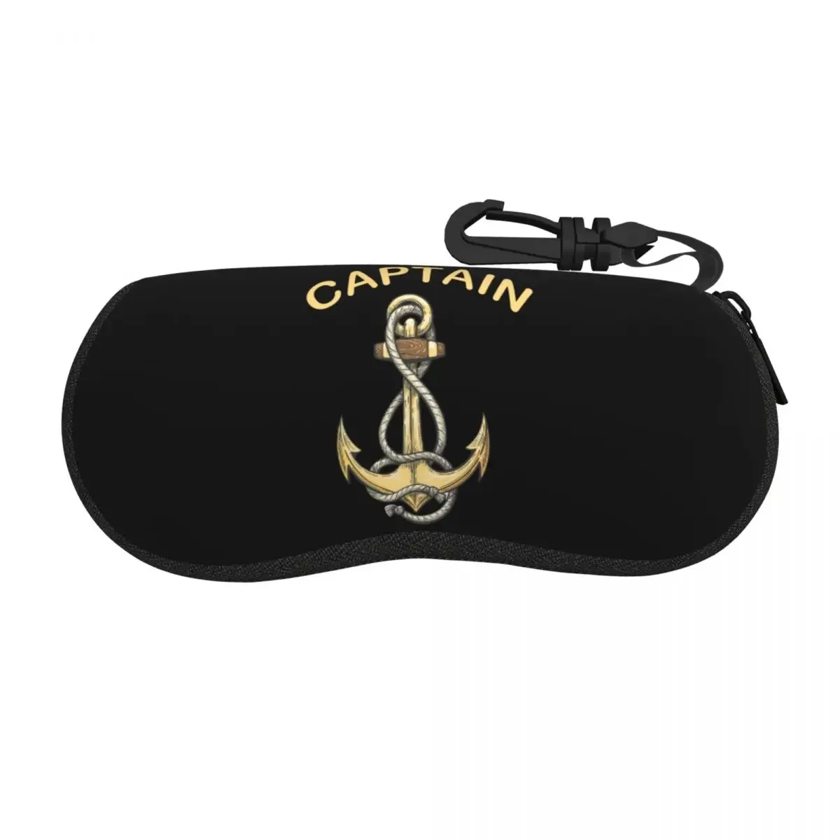 Custom Nautical Captain Anchor Eyeglass Glasses Case Men Women Soft Sailor Adventure Sunglasses Protective Box