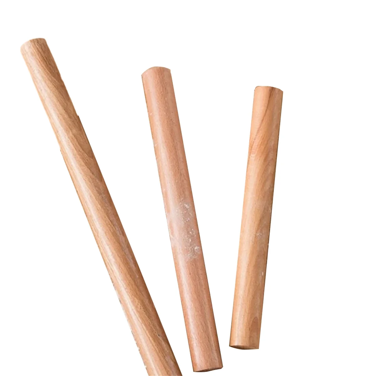 

AB89-Household Rolling Pin, 25/30/50CM 3-Pack Solid Wood Wooden Rolling Pin, Dough Utensil Kitchen