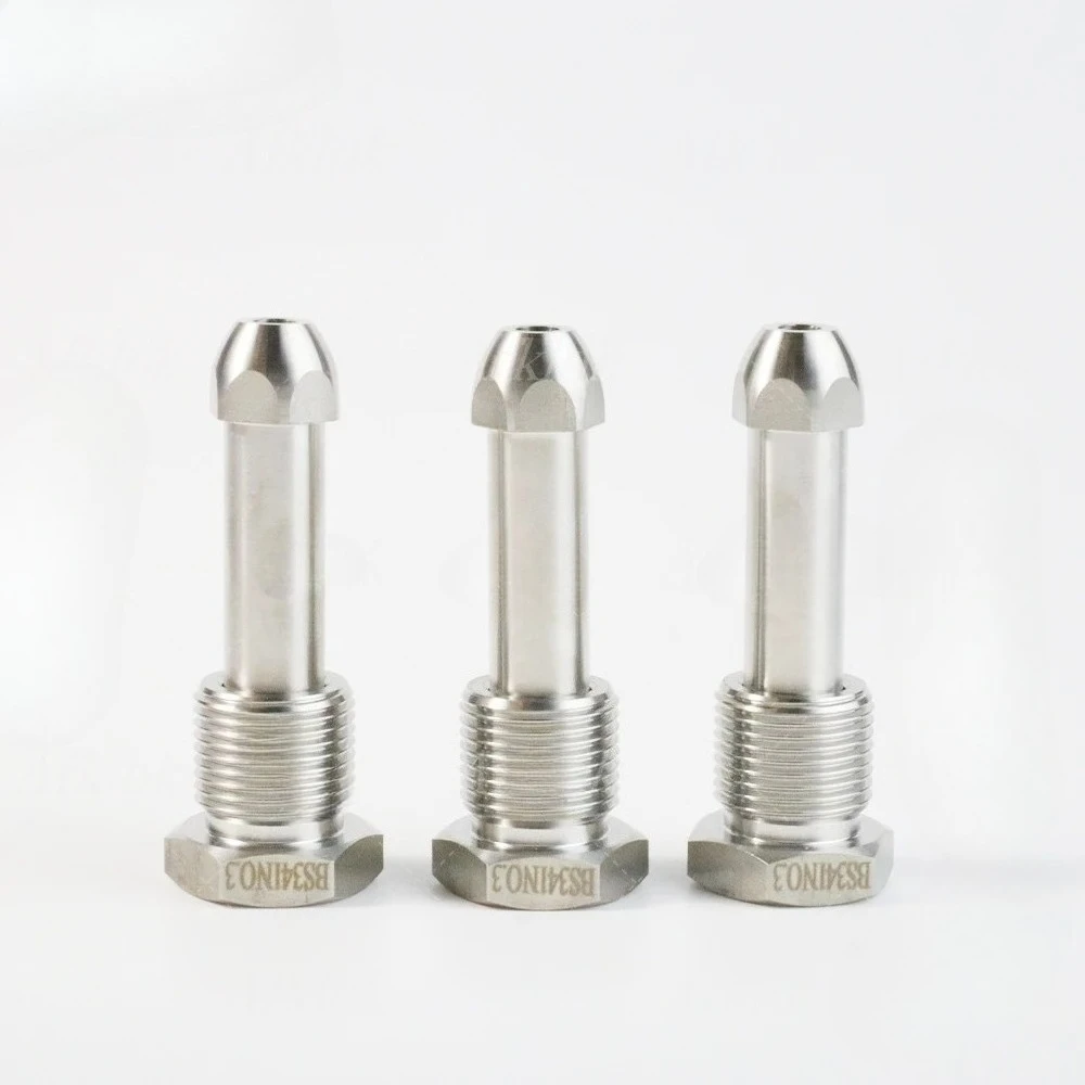 Stainless Steel BS341 Stainless Steel  Cylinder Adapter with Long Nipple 140mm