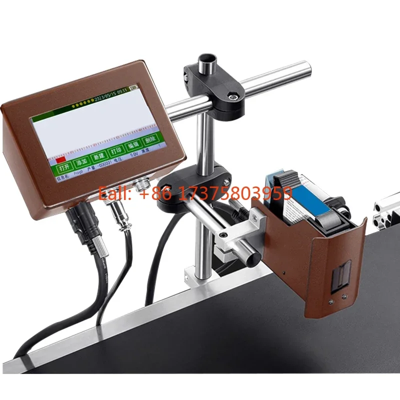 T6 Online inkjet coding machine assembly line fully automatic production date shelf life label marking machine multiple language