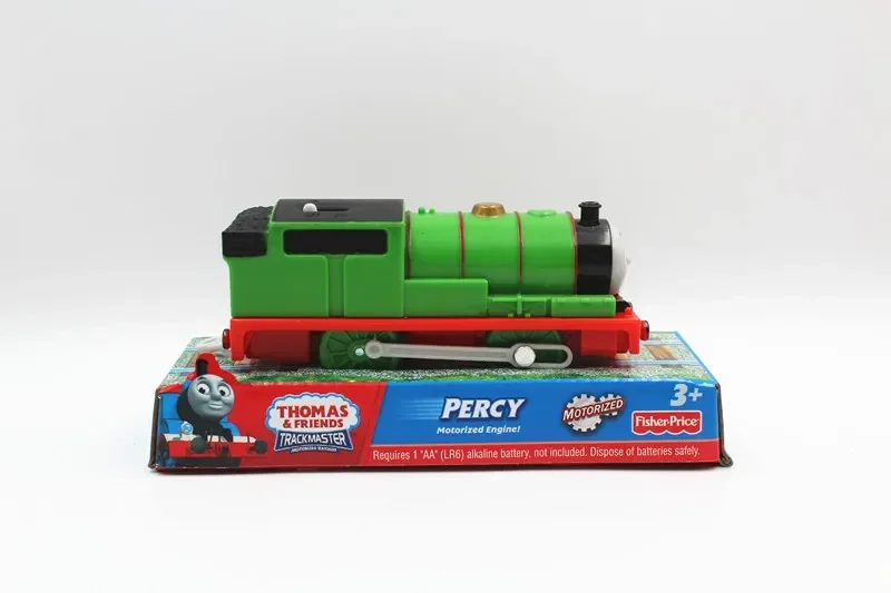 Tren Eléctrico Original de Thomas y Friends para niño y niña, tren de tren Trackmaster, tren fundido a presión, Dennis, Duncan, Peter Sam, cohete de