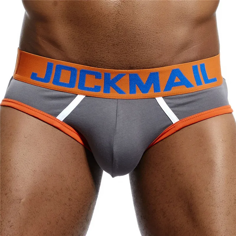 JOCKMAIL Brand Sexy Mens Underwear Briefs slip homme Low Rise U convex penis Male panties Gay Underwear Breathable Cotton