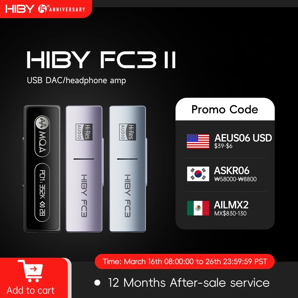 HiBy FC3 MQA Dongle Type C naar 3,5 mm 112 mW uitgang USB DAC Audio HiFi Decoder Hoofdtelefoonversterker PCM384 DSD128 voor Android iOS Win10