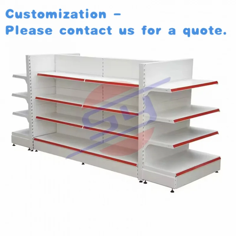 

custom.China Factory Double-Sided Retail Store Shop Gondola Shelving Supermarket Shelves Retail Stores