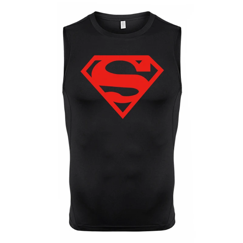 Ärmelloses Kompressionsshirt mit Totenkopf-Flügel-Print für Herren, sportliche, schnell trocknende Tanktops, Fitness-Workout-Lauf-Baselayers, Unterhemden – Detail 19