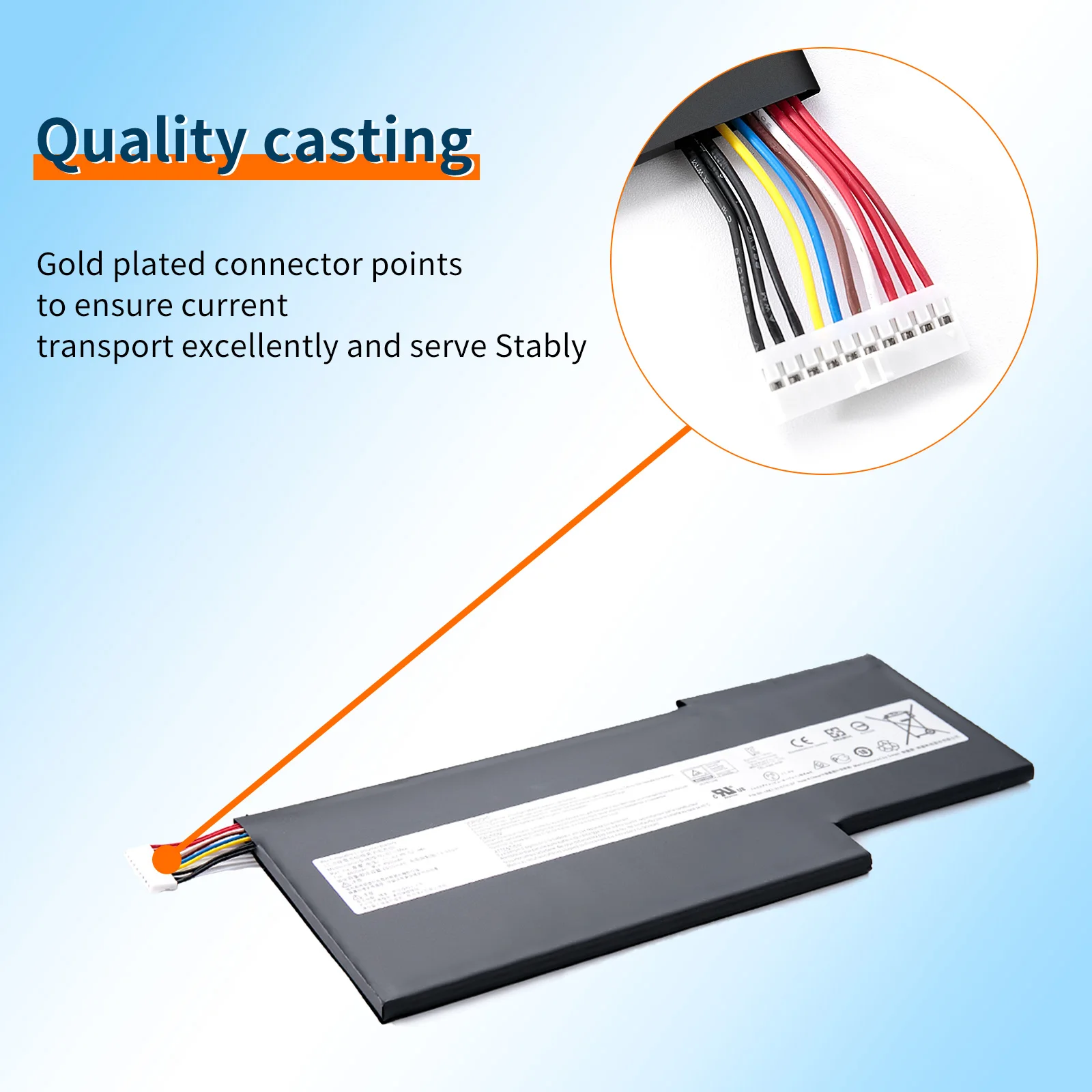 BVBH BTY-M6K batterie d'ordinateur portable pour gelée MS-17B4 MS-16K3 GF63 mince 8RD 8RC GF75 mince 3RD 8RC 9SC GF65 mince 9SE/SX mince 10SDR