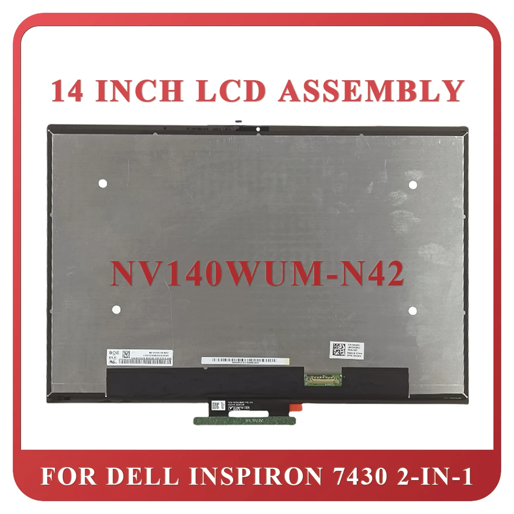 

New Laptop TouchScreen For Dell Inspiron 14'" 7420 7425 2-in-1 Replacement LCD Diplay Assembly FHD Screen 0WX20X WX20X