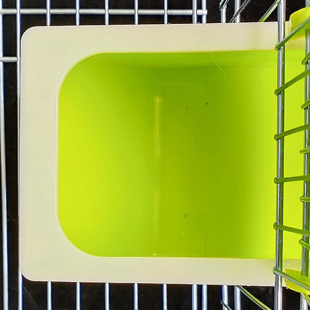 

2pcs Parrot Feeder For Birds Food Container Hanging Feeding Cup Durable Bird Feeding Box Easy Install Cleanable Cage Accessory