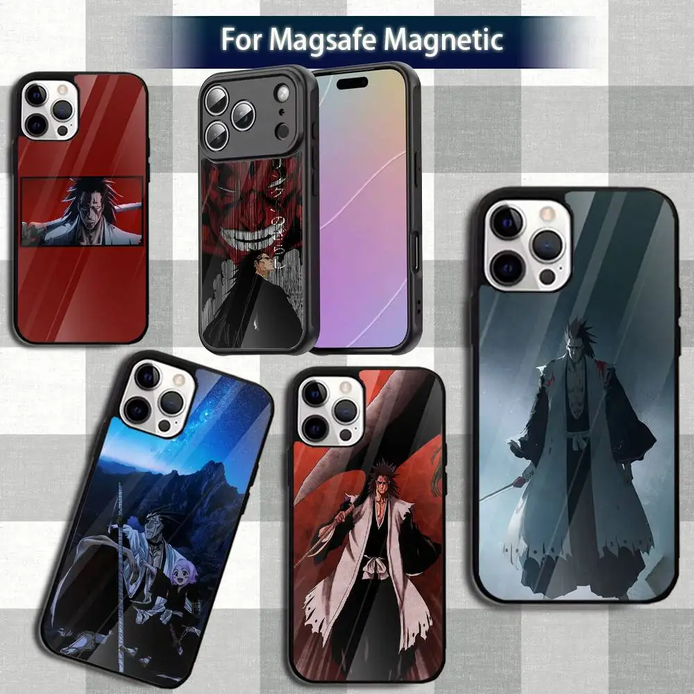

Zaraki K-KenpachiS B-Bleach Phone Case For iPhone 13,12,15,17,11,16,14,Pro,Max,Plus,Mini,Magsafe,Magnetic Wireless Charging Case