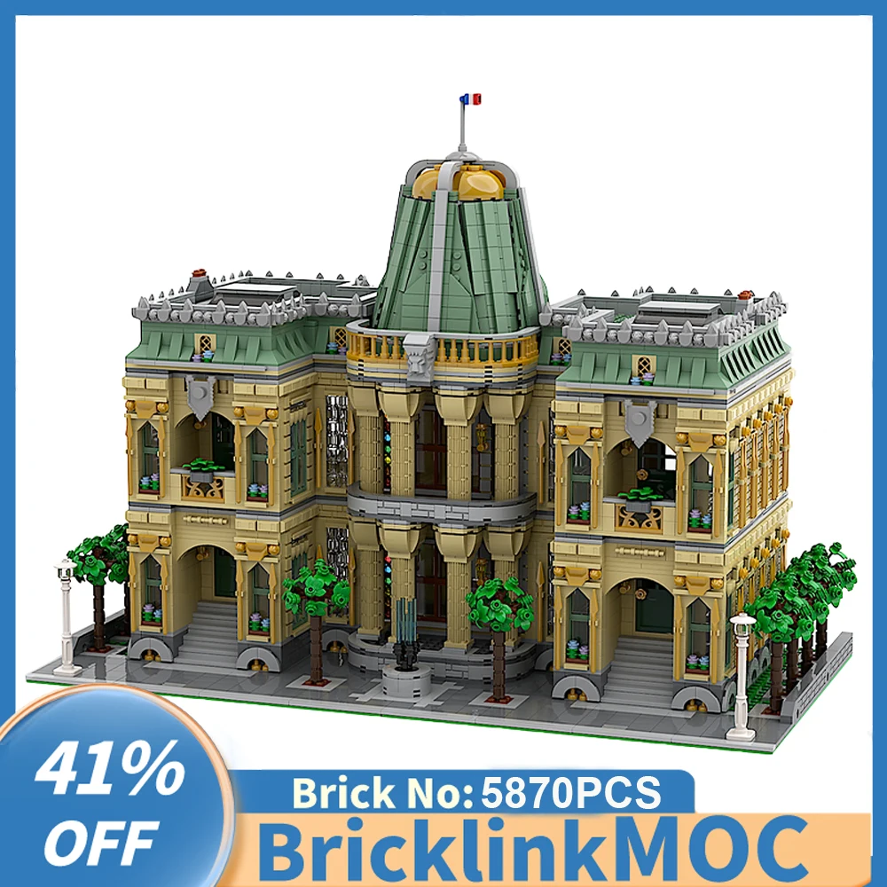 

NEW 5870PCS City Hot Selling Street View Moc Modular French building model DIY creative ideas Children Toy birthday Gift Blocks