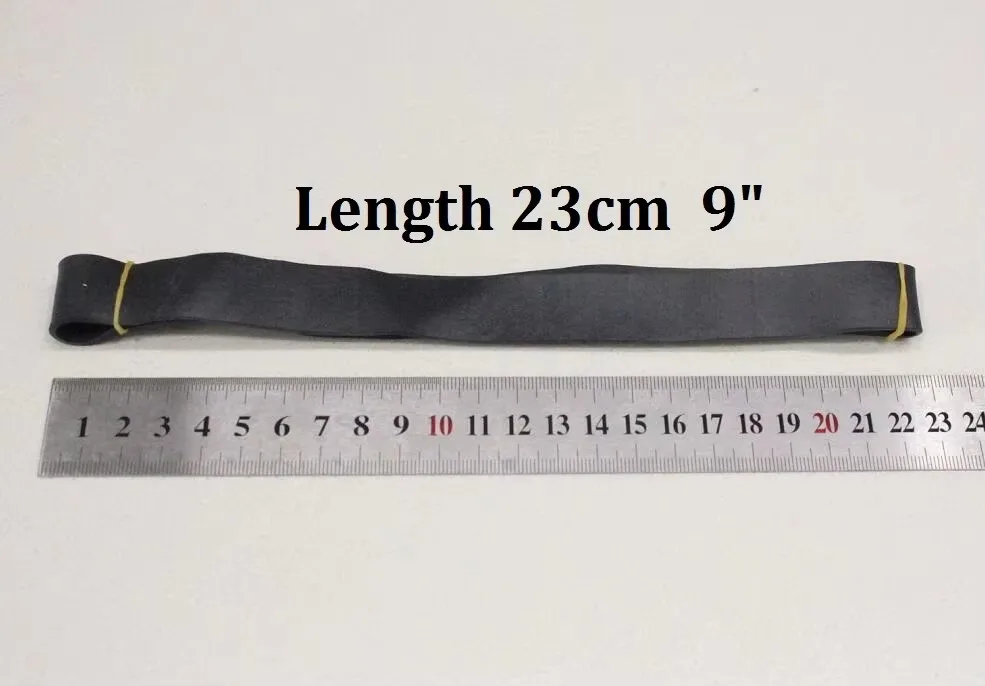 Flat Length 22cm Extra Large Black Elastic Rubber Bands For Packing Packaging