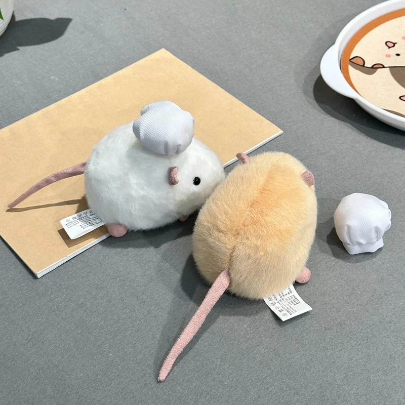 12CM Kawaii Cartoon Simulation Anime Blume Zweig Maus Stofftier Plüsch Spielzeug kinder Hamster Handgemachte Puppe Festival Geschenk