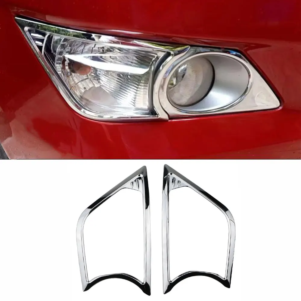 

For Toyota Innova 2016 - 2022 Front Fog Light Sticker Fog Lamp Frame Cover Trim 2Pcs Decoration Stickers Car Styling Accessories