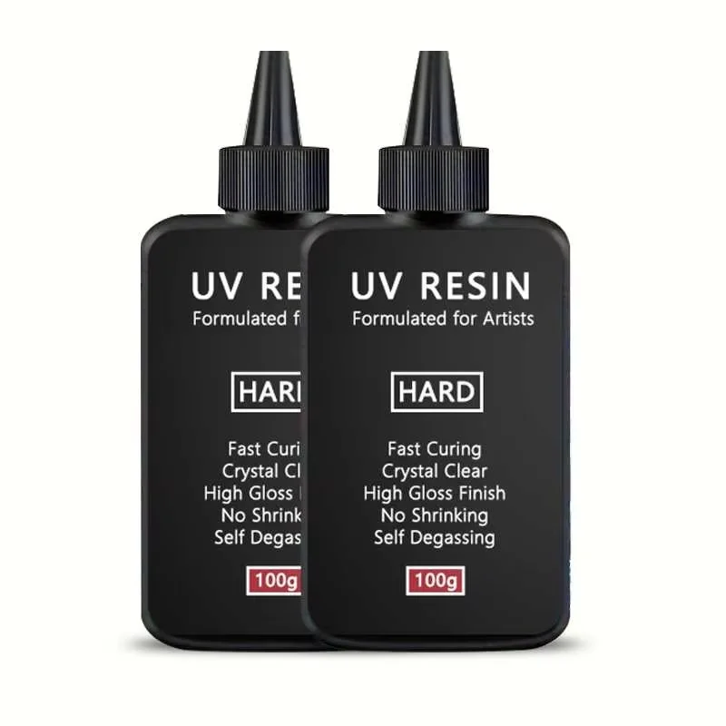 Kristalheldere harde UV-hars Verbeterde formule Ultraviolet snel uithardende hars voor het maken van sieraden, harde transparante zonne-uithardende hars