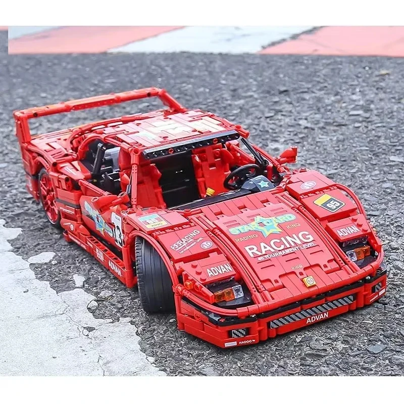 

Высокотехнологичный конструктор Ferrari F40 1:10, 2688 деталей, модель суперкара, моторизованная гоночная машина, строительные блоки, игрушки, подарки для детей