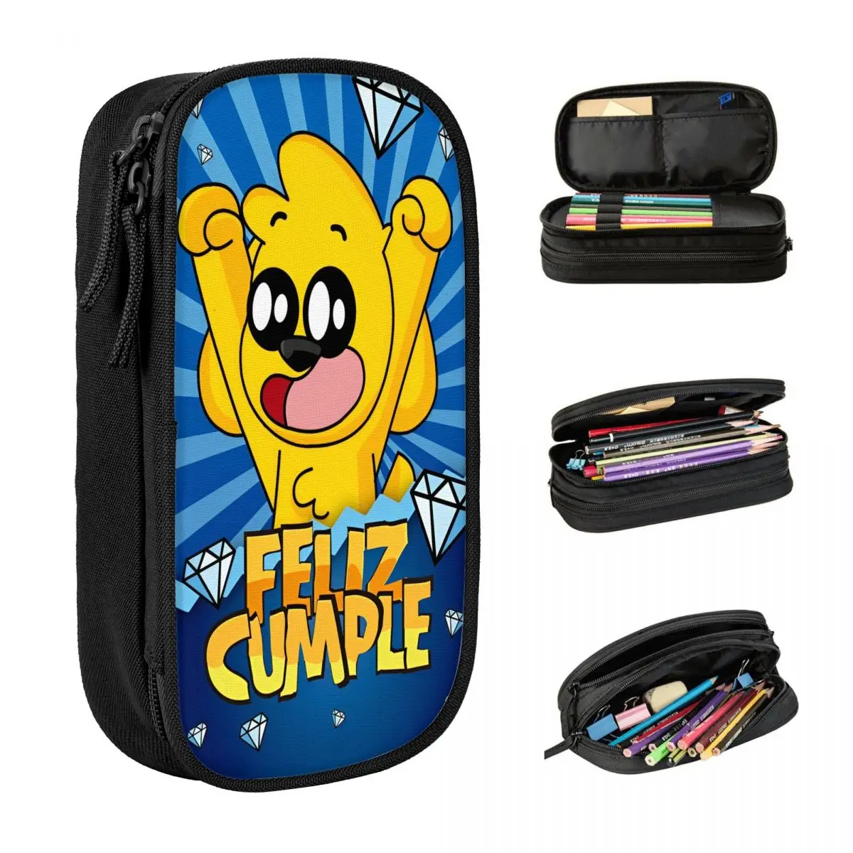 

Крутой пенал Mikecracked Mike пенал обратно в школу пеналы для студентов на молнии графические школьные канцелярские принадлежности